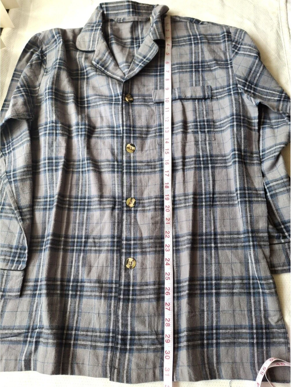 NWT High Sierra Mens Vintage Pajama Set M 100% Cotton Plaid Shirt Pants Sleepw